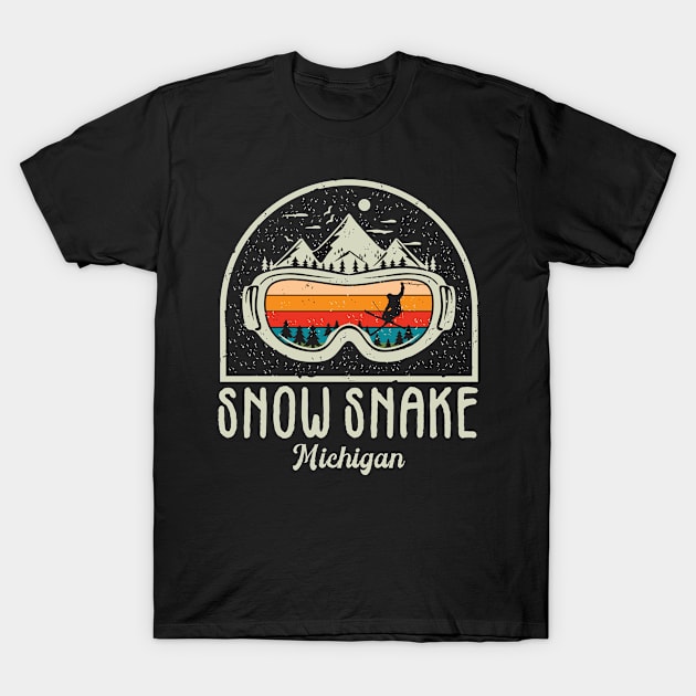 Snow Snake Michigan T-Shirt by Master2d